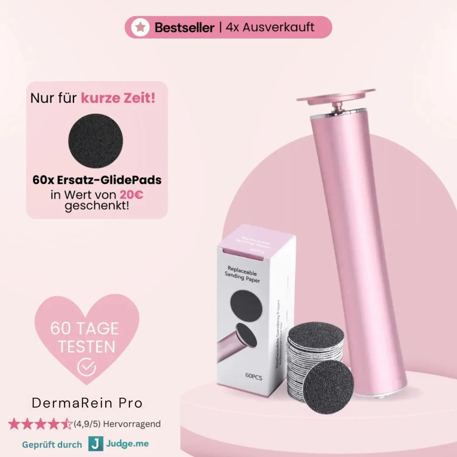 Hornhautentferner Produkt für weiche Füße – sanfte Fußpflege